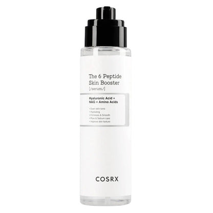 COSRX 6 Peptide Skin Booster Serum – hydrates, firms, and smooths skin with hyaluronic acid &amp; peptides for youthful radiance.