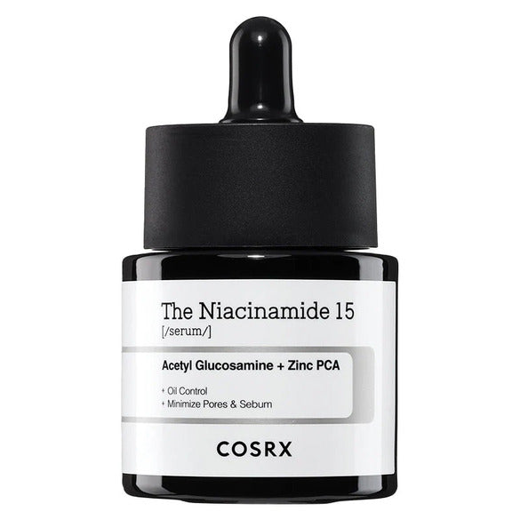 COSRX Niacinamide 15 Serum – oil control &amp; pore minimizing serum for clearer skin. Infused with Zinc PCA &amp; Acetyl Glucosamine.